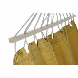 Hamaca DKD Home Decor Ocre Poliéster Algodón Pino Flecos (255 x 80 x 28 cm)