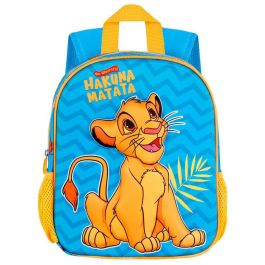 Disney El Rey León Mochila Preescolar 3D Relieve Frontal Hakuna Azul, Compartimento Principal y 2 Bolsillos Laterales, 8.5 Litros Precio: 16.59000024. SKU: B1CL9ZD4BK