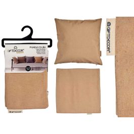 Funda Cojin Cremallera 45X45Cm Beige Giftdecor (24 Unidades)
