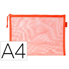 Liderpapel Bolsa zipper bag de poliéster transpirable multiusos DIN A4 naranja Precio: 4.8884. SKU: B1GJKM8ZCA