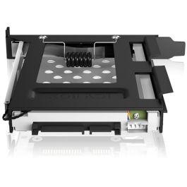 ICY BOX IB-2207StS Marco de montaje para disco duro 2.5" SATA en ranura PCI, soporte hasta 6 Gbit/s, Hot-swap, Negro