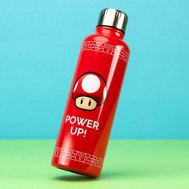 Redstring Botella Power Up Paladone PP5807NN Super Mario 500 ml Negro, Rojo, Blanco