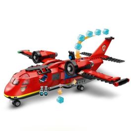 LEGO 60413 City Avión de Rescate de Bomberos Juguete con 3 Pilotos y Minifiguras