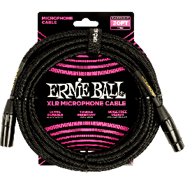 Ernie Ball Cable Micrófono XLR-XLR Trenzado de Nylon Negro 6 Metros Libre de Oxígeno para Sonido Transparente Precio: 30.68999956. SKU: B14FWPTHLM