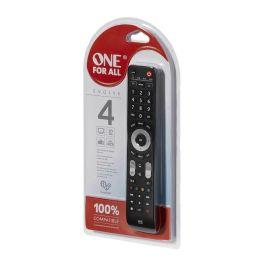 One For All URC7145 Mando Universal 4 Dispositivos Smart TV Evolve 4, Control para Netflix, Amazon Prime, YouTube