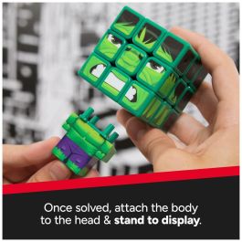 Marvel AUC1737221998345 Cubo de Rubik 3x3 Hulk 8 años