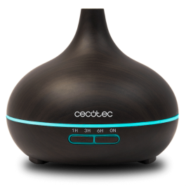 Cecotec Pure Aroma 300 Yin Humidificador Ultrasónico y Difusor de Aromas, 0.3L, 7 Luces LED, Temporizador 6h, Negro/Madera Precio: 30.68999956. SKU: V1705635