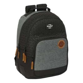 Mochila Escolar BlackFit8 Old school Negro Gris 32 x 42 x 15 cm Precio: 25.4999998. SKU: B1G69FRD95