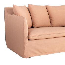Sofá Salmón Tejido Salón 215 X 92 X 78 cm