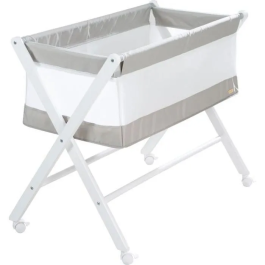 Roba Cuna Plegable de Colecho ROB4005317331041 Lona y Malla con Colchón y Ruedas con Freno 90 x 45 cm Gris / Blanco Precio: 150.49999965. SKU: B1CEZ69NJM