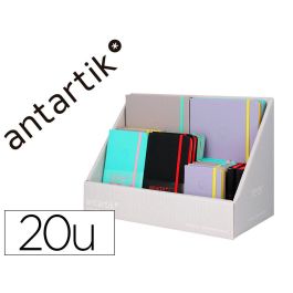 Cuaderno Con Gomilla Antartik Note Tapa Dura Bicolor A5-A6-A7 Expositor De 20 Unidades Surtidas Precio: 82.49999978. SKU: B1B4P8Q3AQ