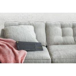 Logitech K400 Plus Teclado Inalámbrico con Touchpad, Alcance de 10m, Pilas de 18 Meses