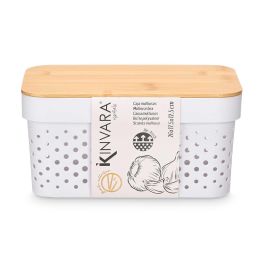 Caja Multiusos Perforada Tapa Bambu Peq Blanc 12Cm Kinvara (8 Unidades) Caja Multiusos Perforada Tapa Bambu Peq Blanc 12Cm Kinvara (8 Unidades)