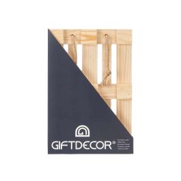 Giftdecor Bandeja Palet con Asas de Cuerda, Madera de Pino, Color Natural, 42x28x3 cm (12 Unidades) Giftdecor Bandeja Palet con Asas de Cuerda, Madera de Pino, Color Natural, 42x28x3 cm (12 Unidades)