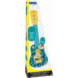 Lexibook Guitarra Acústica Minions para Niños, Mi Primera Guitarra, 53 cm, 6 Cuerdas con Guía de Aprendizaje y Capacidad para Afinar