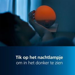 Philips HF3521/01 Simulador de Amanecer con 6 Sonidos Naturales y Luz Nocturna, Inalámbrico
