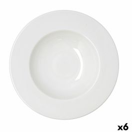 Plato para Pasta Bidasoa Serenity Hydrozero Blanco Cerámica Ø 30 cm (6 Unidades)