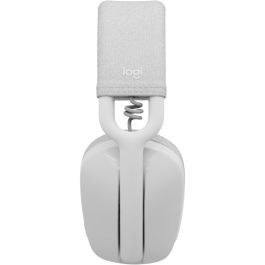 Logitech Zone Vibe 100 Auriculares Inalámbricos Bluetooth Full Size Off-White con Micrófono Flip-to-Mute