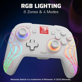 PDP 1699738979179 Gamepad Afterglow Wave con Iluminación RGB y Batería de 2100 mAh para Nintendo Switch