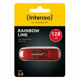 Memoria USB INTENSO Rainbow Line Rojo 128 GB