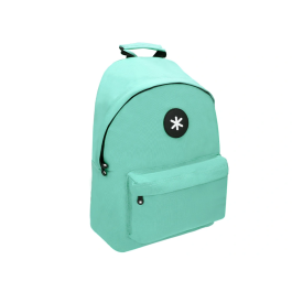 Antartik Mochila Verde Menta con Asas Acolchadas, Bolsillo para Portátil y Bolsillo Antirrobo, 310x160x410 mm