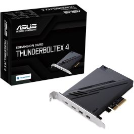 ASUS ThunderboltEX 4 Tarjeta de Expansión PCIe Thunderbolt 4 USB 3.2 Gen 2 Mini DisplayPort Intel JHL8540 Negro 40 Gbit/s