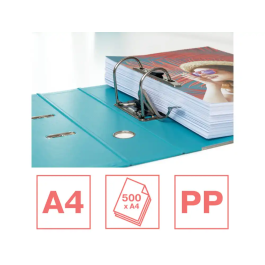 Esselte Colour Breeze N 1 Archivador de Palanca Polipropileno DIN A4 Lomo 75 mm Color Azul