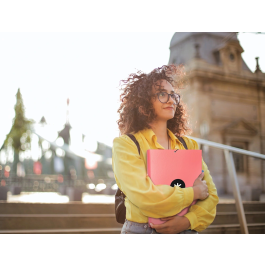 Antartik Carpeta de Gomas Tres Solapas Cartón Forrado A4 Color Coral