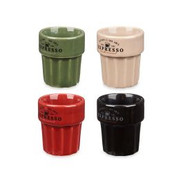 Vessia Vaso Expresso 80 ml Surtidos Colores Neutros 6x6x7 cm Loza Apto Lavavajillas Microondas Nevera (Set de 36)