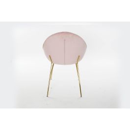 DKD Home Decor Silla Glam Rosa 60 x 85 x 60 cm
