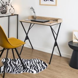 Home Deco Factory Escritorio Loka Essentiel, madera MDF con patas de metal, 80x48 cm; h.80 cm Home Deco Factory Escritorio Loka Essentiel, madera MDF con patas de metal, 80x48 cm; h.80 cm
