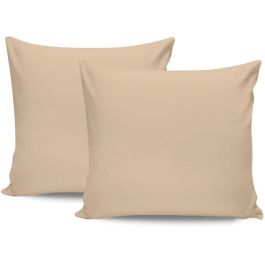 Juego de Cama ASI8684282601036 - 1 Funda Nórdica 220x240 cm + 2 Fundas Almohada 60x60 cm - 100% Algodón Satén Beige