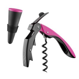 Set Sacacorchos Acero Inoxidable y Tapón Set Vino Koala 4,5x2,5x19,5 cm