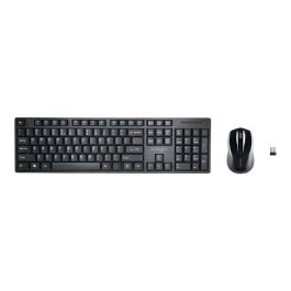 Kensington K75230Es Kit Teclado y Ratón Inalámbrico Español Negro, USB, Resistente a Salpicaduras, con Teclado Numérico y Ratón Láser 1200 ppp.