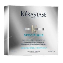 Kérastase SPÉCIFIQUE Cure Apaisante Intense Tratamiento Calmante Hidratante Anti-irritaciones Cuero Cabelludo Sensible 12x6ml Precio: 51.79000013. SKU: S0529744