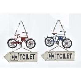 DKD Home Decor Decoración Pared Madera Metal Azul Rojo 27x4x25 cm 2 Unidades Hecho a Mano Precio: 12.61062. SKU: B1AL6MYS97