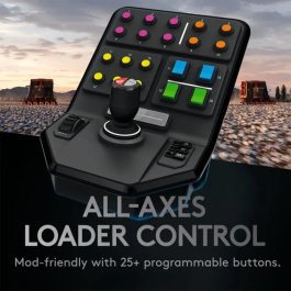 Logitech G Farm Sim Controller Tractor Simulador Volante Pedales Panel Control Agrícola