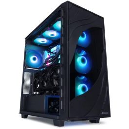 SHARKOON Rebel C80M RGB ATX - Caja para PC Torre de Ordenador en Metal Negro