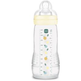 MAM MAM9001616858314 Biberón Easy Active 330 ml con Tetina X flow, para +6 meses, Perla