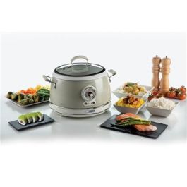 Ariete 2904/03 Olla Arrocera Multifunción Cocción Lenta, Mantener Caliente 24h Vintage Beige