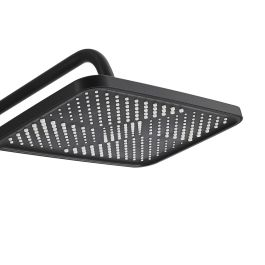 Columna de Ducha Fontastock Negro Acero Inoxidable ABS Plástico