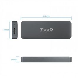 Caja Externa para Disco SSD M.2 SATA TooQ TQE-2281G/ USB 3.0/ Sin tornillos