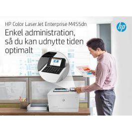 HP Impresora Láser Color LaserJet Enterprise M455DN Doble Cara Automática Duplex 3PZ95A Blanca