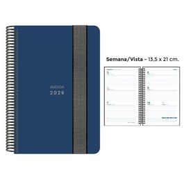 Agenda Anual (2026) Senfort Unicolor Espiral Tapa Pp Con Goma 135X210 S/V Azul Oscuro Precio: 9.78999989. SKU: B14HFQH8NH