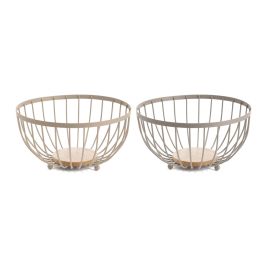 Frutero Basicos DKD Home Decor Rosa Beige 25 x 13 x 25 cm (2 Unidades) Precio: 17.5000001. SKU: B14RXDKEZC