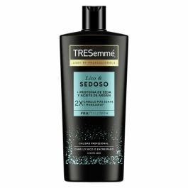 Tresemmé Liso&Sedoso Champú con Proteínas de Seda y Aceite de Argán 685ml, Cabello Seco y Encrespado, Suave y Manejable