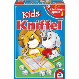 Schmidt Spiele Kniffel Kids Juego de Mesa con Divertidos Dados de Animales para Niños