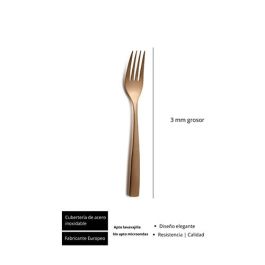 Sinxelo Satin Cobre Tenedor Postre 190Mm (12 Unidades) Sinxelo Satin Cobre Tenedor Postre 190Mm (12 Unidades)