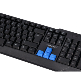 Q-connect Set Teclado y Ratón Inalámbrico Compatible Windows Color Negro