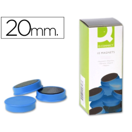 Q-connect Imanes para pizarras magnéticas 20 mm azul caja de 10 unidades Precio: 2.50000036. SKU: B1695E5BFB